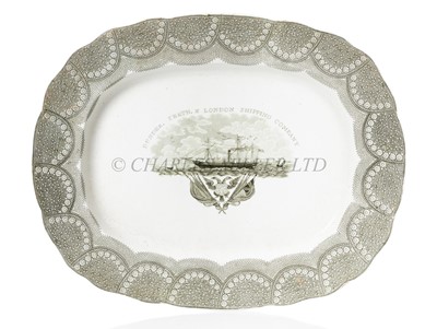 Lot 84 - A MEAT PLATTER FOR THE DUNDEE, PERTH & LONDON SHIPPING COMPANY, 1836