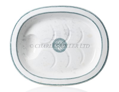 Lot 97 - A "WELL & TREE" MEAT PLATTER FOR THE LIVERPOOL, NEW YORK & PHILADELPHIA STEAMSHIP COMPANY, CIRCA 1865