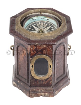 Lot 322 - A 6½IN. DRY CARD COMPASS BY D. COHEN, NEWCASTLE, CIRCA 1840