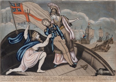 Lot 66 - THE NOBLE ADMIRAL LORD NELSON FELL IN THE ARMS OF VICTORY, 1805
