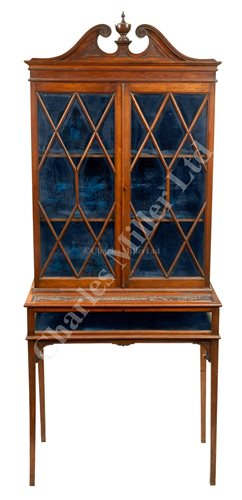 Lot 54 - A LATE 19TH CENTURY DISPLAY CABINET MADE FROM...