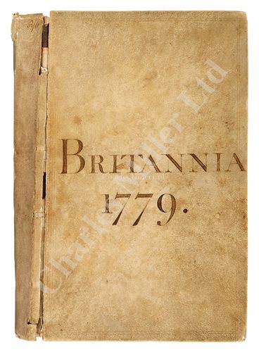 Lot 70 - LOG BOOK OF H.M.S. BRITANNIA, FIRST RATE OF...