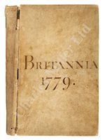 Lot 70 - LOG BOOK OF H.M.S. BRITANNIA, FIRST RATE OF...