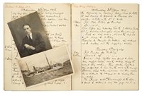 Lot 110 - JOURNAL FOR CABLE SHIP LEVANT I, 25TH FEBRUARY...