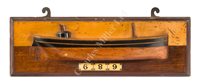 Lot 335 - A HALF-BLOCK BUILDER'S MODEL FOR A CLYDE PUFFER BY HUGH MCINTYRE & CO., PAISLEY, CIRCA 1890