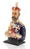 Lot 159 - A FAIRGROUND CARVING OF KING GEORGE V BY...