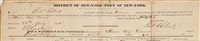 Lot 195 - THE NEW YORK ARRIVAL MANIFEST FOR THE S.S....