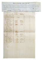 Lot 198 - a new york ship's manifest for Great Eastern,...