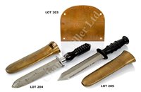 Lot 204 - A DIVER'S KNIFE BY SIEBE GORMAN<br/>the 7½in....