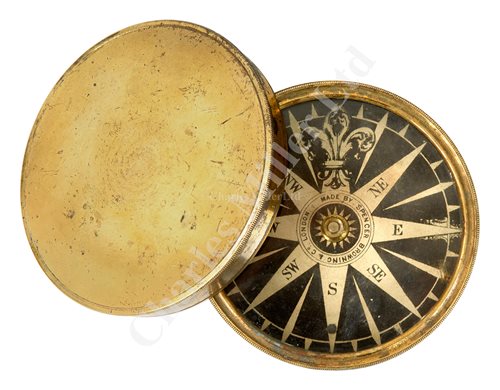 Lot 230 - A DRY CARD COMPASS BY SPENCER BROWNING & CO.,...