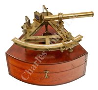 Lot 242 - A 7IN. RADIUS DOUBLE-FRAMED SEXTANT BY J.B....