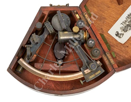 Lot 244 - A 6¼IN. VERNIER SEXTANT BY CRICHTON & SON,...