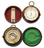 Lot 271 - A POCKET BAROMETER BY NEGRETTI & ZAMBRA,...