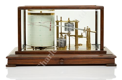 Lot 274 - A FINE PRECISION RECORDING BAROGRAPH BY...