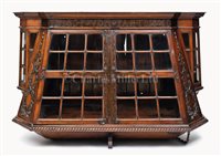 Lot 52 - A RARE BOOKCASE/DISPLAY CABINET MADE FROM...