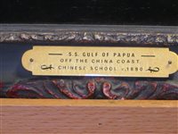 Lot 24 - CHINESE SCHOOL, CIRCA 1884 - S.S. 'Gulf of Papua' off the China Coast