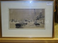Lot 82 - δ WILLIAM DRING R.A. (BRITISH, 1904-1990) - Study of the paddlesteamer P.S. 'Lorna Doone'