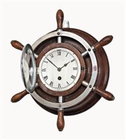 Lot 134 - A YACHTING CLOCK RETAILED BY RAMAGE, LONDON,...