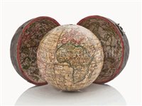 Lot 142 - A 3IN. POCKET GLOBE ATTRIBUTED TO DUDLEY...