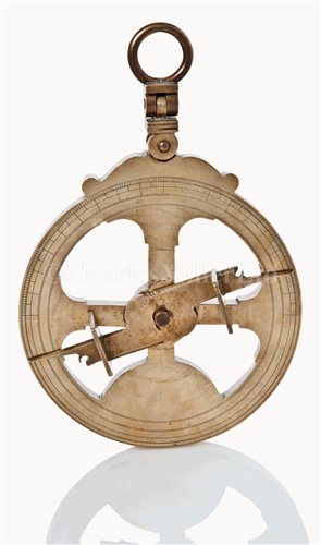 Lot 170 - A MARINER'S ASTROLABE<br/>heavily cast in brass...