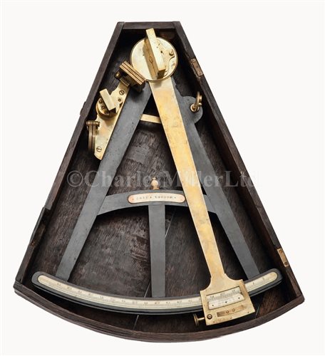 Lot 183 - Ø AN 11¼IN. RADIUS VERNIER OCTANT BY CARY,...