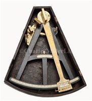 Lot 183 - Ø AN 11¼IN. RADIUS VERNIER OCTANT BY CARY,...