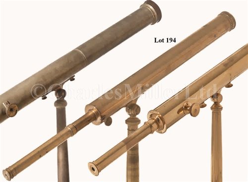 Lot 194 - A 2IN. REFRACTING TABLE TABLE TELESCOPE BY...