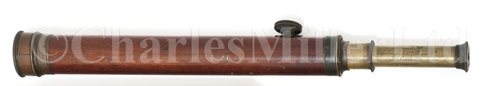 Lot 203 - A 1¼IN. TWO-DRAW REFRACTING TELESCOPE BY SALOM...