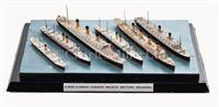 Lot 283 - A COLLECTION OF SIX 1:1250 SCALE WATERLINE...