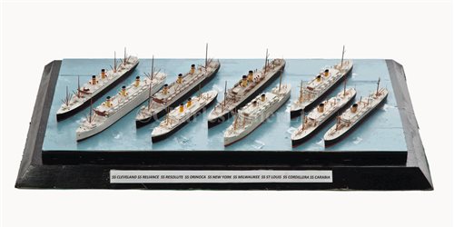 Lot 284 - A COLLECTION OF NINE 1:1250 SCALE WATERLINE...