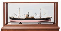 Lot 302 - A BUILDER'S MODEL FOR THE CARGO SHIP S.S....