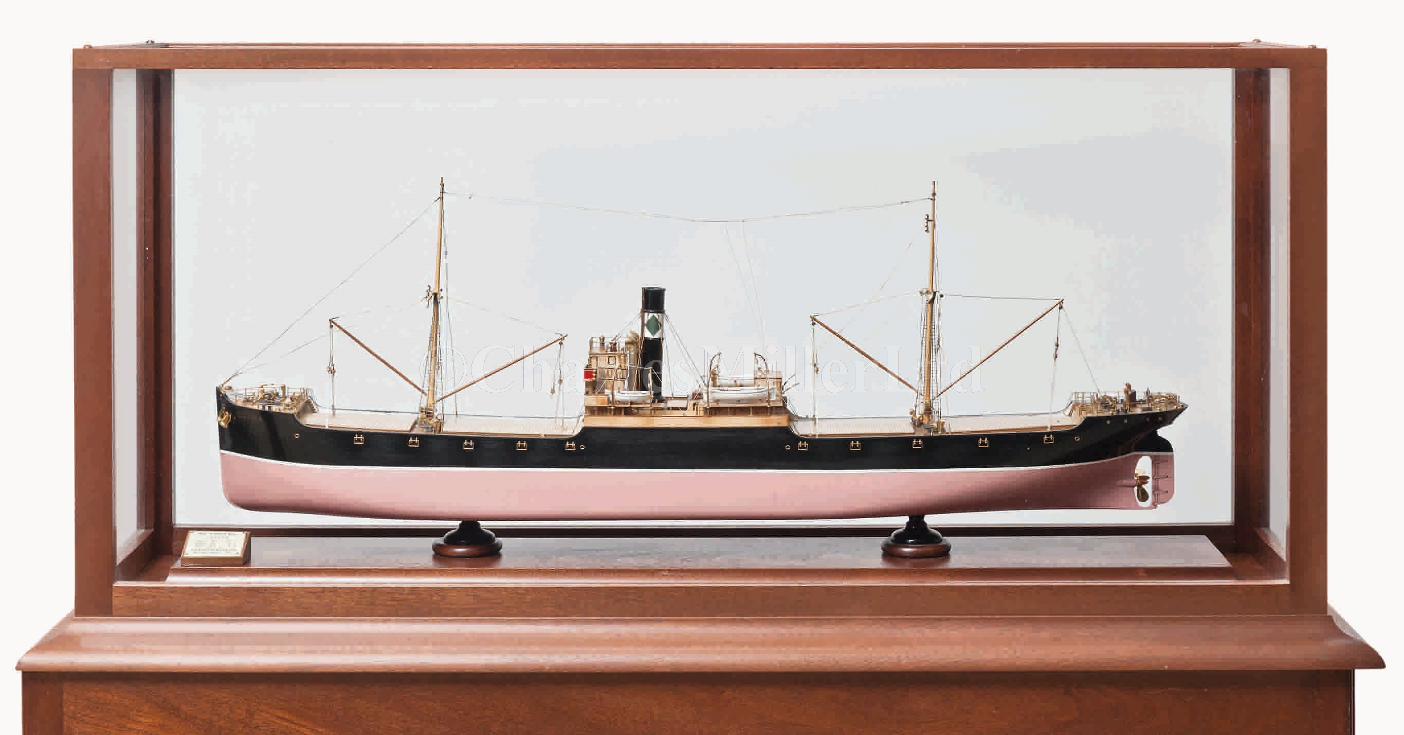 Lot 302 - A BUILDER'S MODEL FOR THE CARGO SHIP S.S....