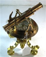Lot 254 - AN EXPEDITION THEODOLITE BY W. S. JONES, LONDON, CIRCA 1800