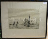 Lot 83 - GERALD M. BURN (BRITISH, 1862-1945): H.M.S. 'Renown' carrying the Prince of Wales on route to Australia