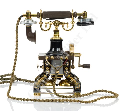Lot 265 - A FINELY REFURBISHED 'SKELETON' TELEPHONE BY L.M. ERICSSON & CO., No. 16 FOR THE UK MARKET, EARLY 20TH CENTURY