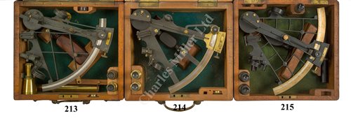 Lot 213 - A 7IN. RADIUS LATTICE FRAME SEXTANT BY F. SMITH & SONS OPTICIANS, SOUTHAMPTON & COWES, CIRCA 1890