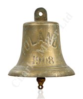 Lot 186 - THE MAIN BELL FROM THE S.Y. IOLANDA, DESIGNED BY COX & KING FOR MORTON PLANT AND BUILT BY RAMAGE & FERGUSON, 1908
