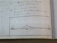 Lot 63 - A MIDSHIPMAN'S LOG OF H.M. SHIPS CUMBERLAND AND SIREN, CIRCA 1858-9
