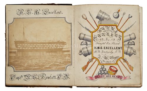 Lot 58 - A FINE CADET GUNNERY TRAINING NOTE BOOK FROM...