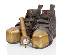 Lot 110 - A PAIR OF DIVING BOOTS<br/>unsigned but probably...