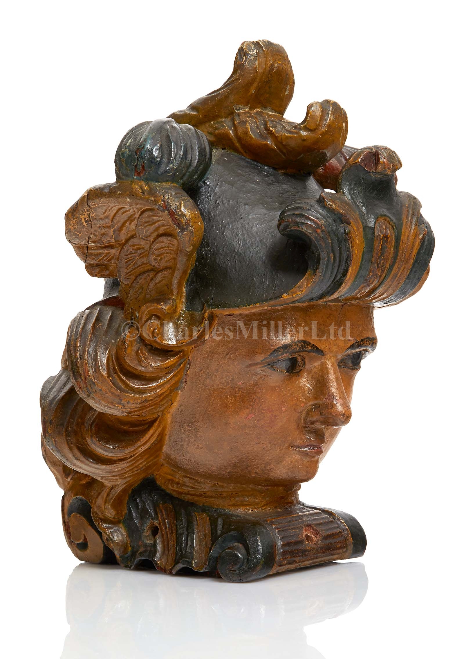 Lot 117 - A FINE 18TH CENTURY DUTCH RUDDER HEAD