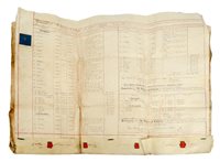 Lot 123 - SLAVERY<br/>an eleven page indenture circa 1820...