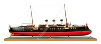 Lot 323 - A 1:65 SCALE MODEL OF THE IMPERIAL RUSSIAN PROTECTED CRUISER SVIETLANA [1896]
