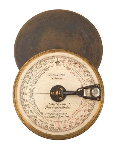 Lot 176 - A ROBERTS' PATENT 'TRUE COURSE FINDER' BY...
