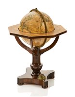 Lot 190 - A 7IN. TERRESTRIAL GLOBE BY CARL J.S. BAUER,...