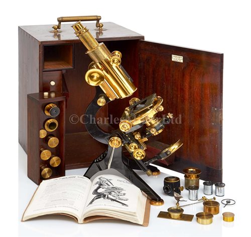 Lot 220 - A FINE 'GRAND MODEL VAN HEURCK' MICROSCOPE BY...