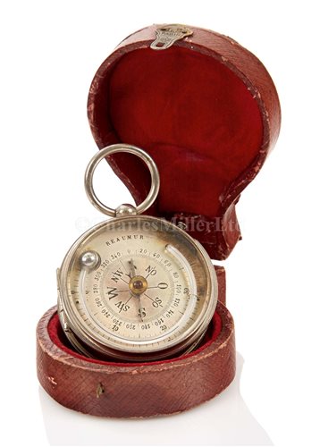 Lot 254 - A GERMAN POCKET BAROMETER COMPENDIUM, CIRCA...