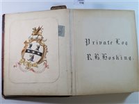 Lot 88 - A PRIVATE R.N. LOG AND PHOTOGRAPH ALBUM