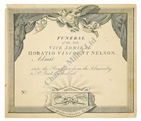 Lot 72 - NELSON'S FUNERAL, 9TH JANUARY 1806<br/>an unissued...