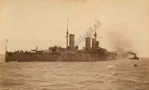 Lot 95 - A LARGE CONTEMPORARY PHOTOGRAPH OF H.M.S....